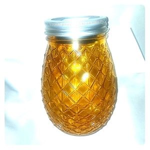 Such a cute retro solar lantern jar.